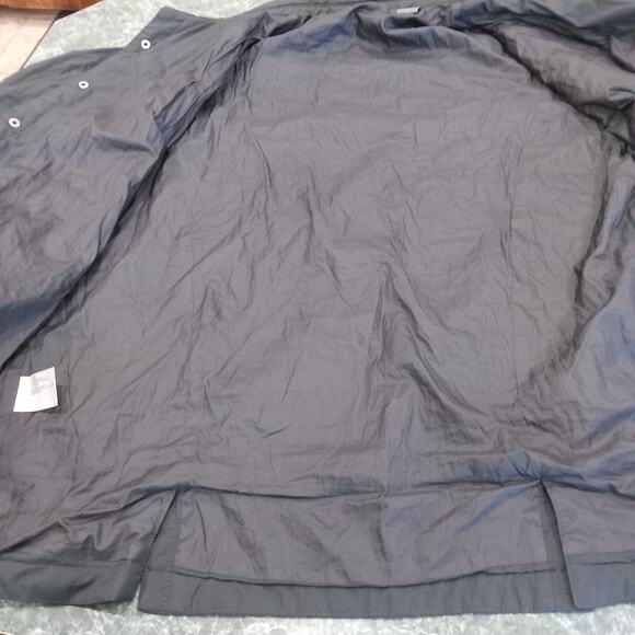 Eddie Bauer EB502 Shirt Jac Snap Button Quilted Shacket Black Men’s Large LOGO - Picture 15 of 16